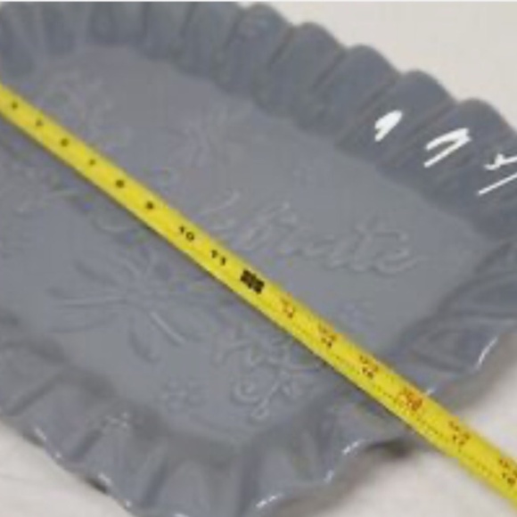 Temp-tations Special Edition 16" Celebration Platter SLATE BLUE - Picture 6 of 6